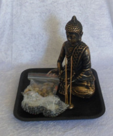 Buddha Tea Light Candle Zen Garden Incense Holder