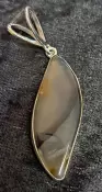 925 Sterling Silver Montana Agate Pendant