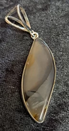 925 Sterling Silver Montana Agate Pendant