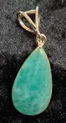 925 Sterling Silver Amazonite Pendant
