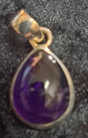 925 Sterling Silver Amethyst Pendant