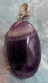 925 Sterling Silver Amethyst Pendant