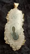 925 Sterling Silver Stalactite Amethyst Pendant