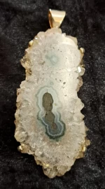925 Sterling Silver Stalactite Amethyst Pendant