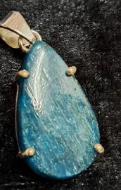925 Sterling Silver Blue Apatite Pendant