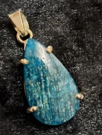 925 Sterling Silver Blue Apatite Pendant