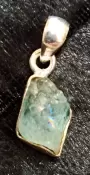 925 Sterling Silver Aquamarine Pendant