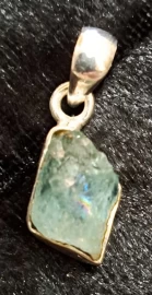 925 Sterling Silver Aquamarine Pendant