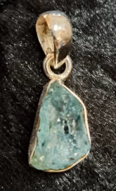925 Sterling Silver Aquamarine Pendant