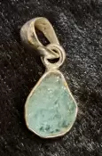 925 Sterling Silver Aquamarine Pendant