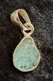 925 Sterling Silver Aquamarine Pendant