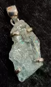 925 Sterling Silver Aquamarine Pendant