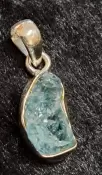 925 Sterling Silver Aquamarine Pendant