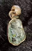 925 Sterling Silver Aquamarine Pendant