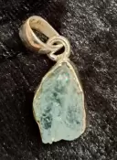 925 Sterling Silver Aquamarine Pendant