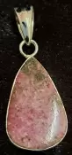 925 Sterling Silver Cobaltoan Calcite Pendant