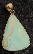 925 Sterling Silver Caribbean Calcite Pendant