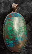 925 Sterling Chrysocolla Pendant