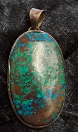 925 Sterling Chrysocolla Pendant