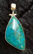 925 Sterling Chrysocolla Pendant
