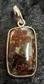 925 Sterling Silver Eudialyte Pendant