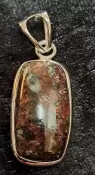925 Sterling Silver Eudialyte Pendant