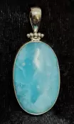 925 Sterling Silver Hemimorphite Pendant