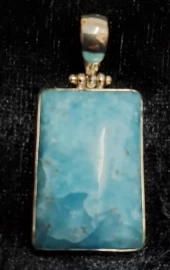 925 Sterling Silver Hemimorphite Pendant