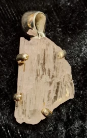 925 Sterling Silver Kunzite Pendant