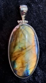 925 Sterling Silver Labradorite Pendant