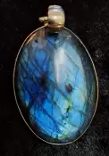 925 Sterling Silver Labradorite Pendant
