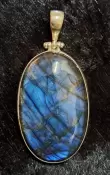 925 Sterling Silver Labradorite Pendant