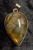925 Sterling Silver Labradorite Pendant