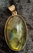 925 Sterling Silver Labradorite Pendant