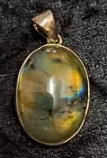 925 Sterling Silver Labradorite Pendant