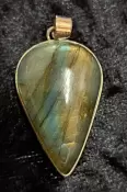 925 Sterling Silver Labradorite Pendant
