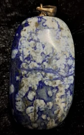 Lapis Lazuli Pendant with a Sterling Silver Bail