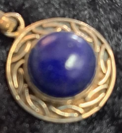 925 Sterling Silver Lapis Lazuli Pendant