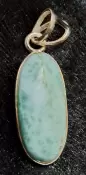 925 Sterling Silver Larimar Pendant
