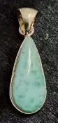 925 Sterling Silver Larimar Pendant