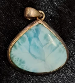 925 Sterling Silver Larimar Pendant