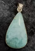 925 Sterling Silver Larimar Pendant
