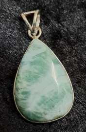 925 Sterling Silver Larimar Pendant