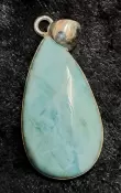 925 Sterling Silver Larimar Pendant