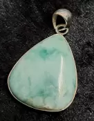 925 Sterling Silver Larimar Pendant