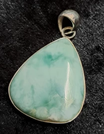 925 Sterling Silver Larimar Pendant