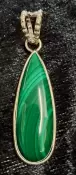 925 Sterling Silver Malachite Pendant