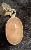 925 Sterling Silver Morganite Pendant