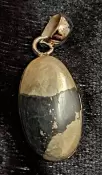 925 Sterling Silver Pyrite & Magnetite (Healers Gold) Pendant