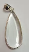 925 Sterling Silver Clear Quartz Pendant